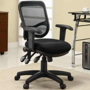 Black Mesh Fabric Office Chair by Coaster - 800019