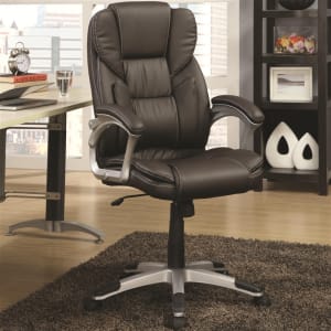 Dark Brown Office Task Chair with Lumbar Support by Coaster - 800045