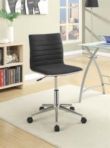 Modern Office Chair in Black Fabric by Coaster - 800725
