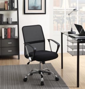 Black Mesh Adjustable Height Office Chair by Coaster - 801319
