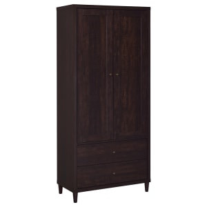 Wadeline 2-Door Tall Accent Storage Cabinet in Rustic Tobacco Finish by Coaster - COA-950724