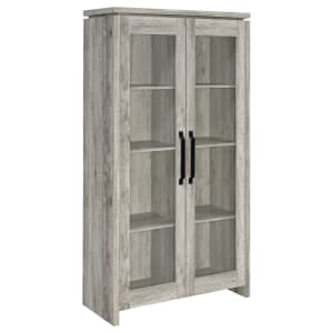Alejo 2-Door Wood Tall Accent Cabinet in Grey Driftwood Finish by Coaster - COA-950783