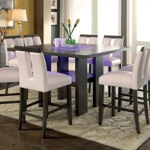 Luminar II 7 Piece Counter Height Dining Set by Furniture of America - FOA-CM3559GY-PT