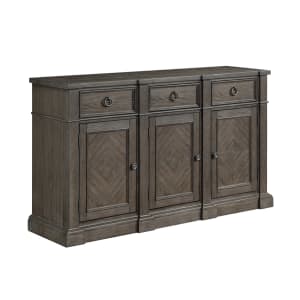 Sarasota Transitional Buffet Server in Driftwood Brown Finish by Home Elegance - HEL-5441-40N