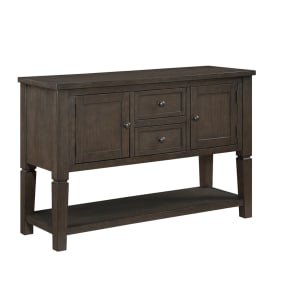 Victoria Multi-Functional Server in Wire Brushed Brown Finish by Home Elegance - HEL-6023-40