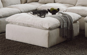 Harper Cocktail Ottoman in Oyster Fabric by Jackson Furniture - 1345-28