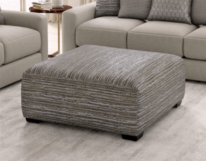 Hyde Park Cocktail Ottoman in Pewter Fabric by Jackson Furniture - 2301-28-P