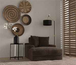 Comfrey Chaise in Chocolate Fabric by Jackson Furniture - 3045-09-CH