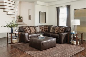 Denali 2 Piece Sectional in Chocolate Leather by Jackson Furniture - 4378-02L-CH
