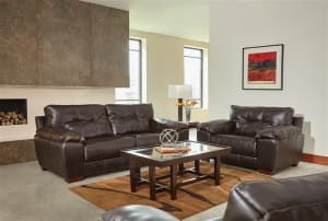 Hudson 2 Piece Set in Chocolate Fabric by Jackson Furniture - 4396-SET-CH