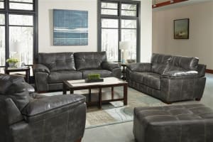 Hudson 2 Piece Set in Steel Fabric by Jackson Furniture - 4396-SET-S