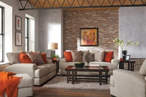 Ava 2 Piece Set in Cashew Fabric by Jackson Furniture - 4498-C