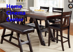 Lawson 6 Piece Counter Height Dining Set in Espresso Two Tone Finish by Liberty Furniture - LIB-116-GT4078-6