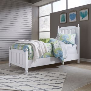 Cottage View Twin Panel Bed in White Finish by Liberty Furniture - LIB-523-YBR-TPB