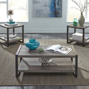 Tanners Creek 3 Piece Accent Table Set in Greystone Finish by Liberty Furniture - 686-OT3000