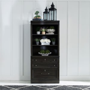 Harvest Home 2 Piece Hutch and Cabinet Set in Chalkboard Finish by Liberty Furniture - LIB-879-HO-2PCS