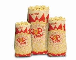 Paper Popcorn Bags 1 oz 1000/cs