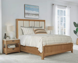 Escape Panel Bed in Glazed Natural Oak Finish by Parker House - BESC#1250-3