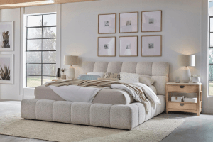 Escape Fluffy River Rock Upholstered Bed by Parker House - BESC#8000-3-FYRR