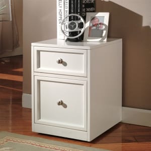 Boca Rolling File in Cottage White Finish by Parker House - PH-BOC-375