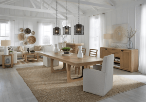 Escape Rectangular Table 7 Piece Dining Set in Glazed Natural Oak Finish by Parker House - DESC#84REC-2-M