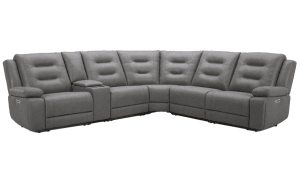 Caldwell BUILD YOUR OWN Power Reclining Sectional in Tahoe Charcoal Fabric by Parker House - MCAL-BYO-TACH