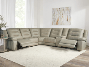 Caldwell 6 Piece Power Reclining Sectional in Tahoe Fog Fabric by Parker House - MCAL-PACKA(H)-TAFG