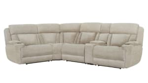 Dalton 5 Piece Power Reclining Sectional in Lucky Fawn Fabric by Parker House - MDAL-LFA-05