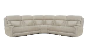 Dalton 5 Piece Power Reclining Sectional in Lucky Fawn Fabric by Parker House - MDAL-LFA-5
