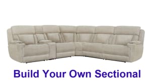 Dalton BUILD YOUR OWN Power Reclining Sectional in Lucky Fawn Fabric by Parker House - MDAL-LFA-BYO