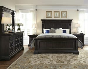 Caldwell Black Finish 6 Piece Bedroom Set by Pulaski - PUL-P012170