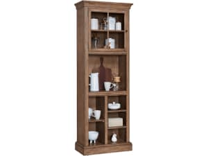 Accents April Open Storage Kitchen Cabinet in Natural Wood Finish by Pulaski - PUL-P021736
