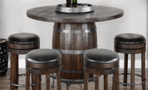Homestead 5 Piece Pub Table Dining Room Set in Tobacco Leaf by Sunny Designs - SD-1038TL2-1624TL2-24