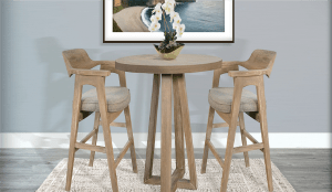 Mia 5 Piece Pub Table Dining Room Set in Wheat and Natural by Sunny Designs - SD-1211WE-1527WE-30