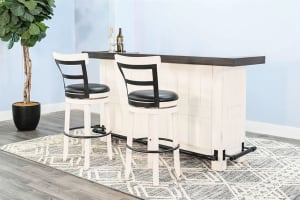 Carriage House 3 Piece Bar Table Set in European Cottage by Sunny Designs - SD-1959EC-1624EC-B30