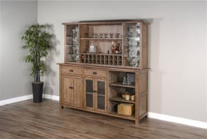 Doe Valley Buffet and Hutch in Buckskin Finish by Sunny Designs - SD-1969BU