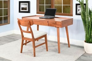 American Modern 2 Piece Office Desk Set in Cinnamon Finish by Sunny Designs - SD-2845CN
