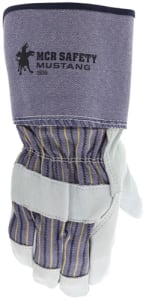 MCR Mustang Leather Palm Gloves, 4.5-inch cuff, 1936