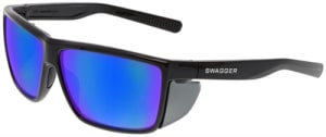 MCR Swagger SR2L Safety Glasses, Blue Mirror, SR2L18B