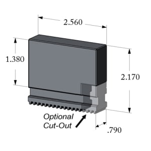 UVB-160 Monoblock Soft Jaw (Set of 3)