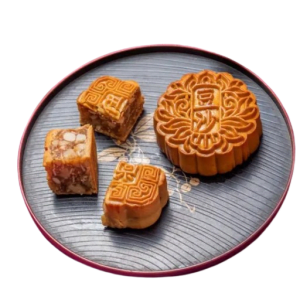 Vegan Mooncake in Lotus Flavor â€“ Traditional Plant-Based Dessert for Moon Festival