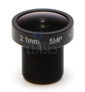2.1mm, F2.0, 5MP M12 Mount CCTV Lens
