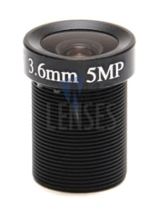 PT-03618ADBJ-5MP 3.6mm, F1.8 5MP CCTV Lens