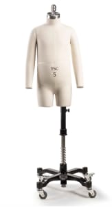 Professional child 3/4 body dress form on adjustable stand - The Signature Collection by Mannequins Express