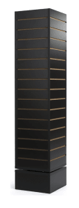 Revolving Slatwall Tower Black