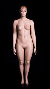 Realistic Facial Features and Molded Hair Plus Sized Female Mannequin from www.zingdisplay.com