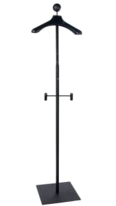 Matte Black Men's Floor Standing Customer With Hanger