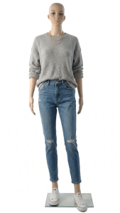 Unbreakable Female Mannequin in Tan with Facial Features