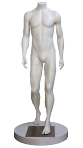 High End Toned Headless Male Mannequin - 6 Colors