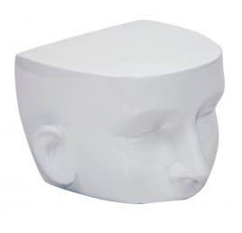 matte white stackable sunglasses display head
